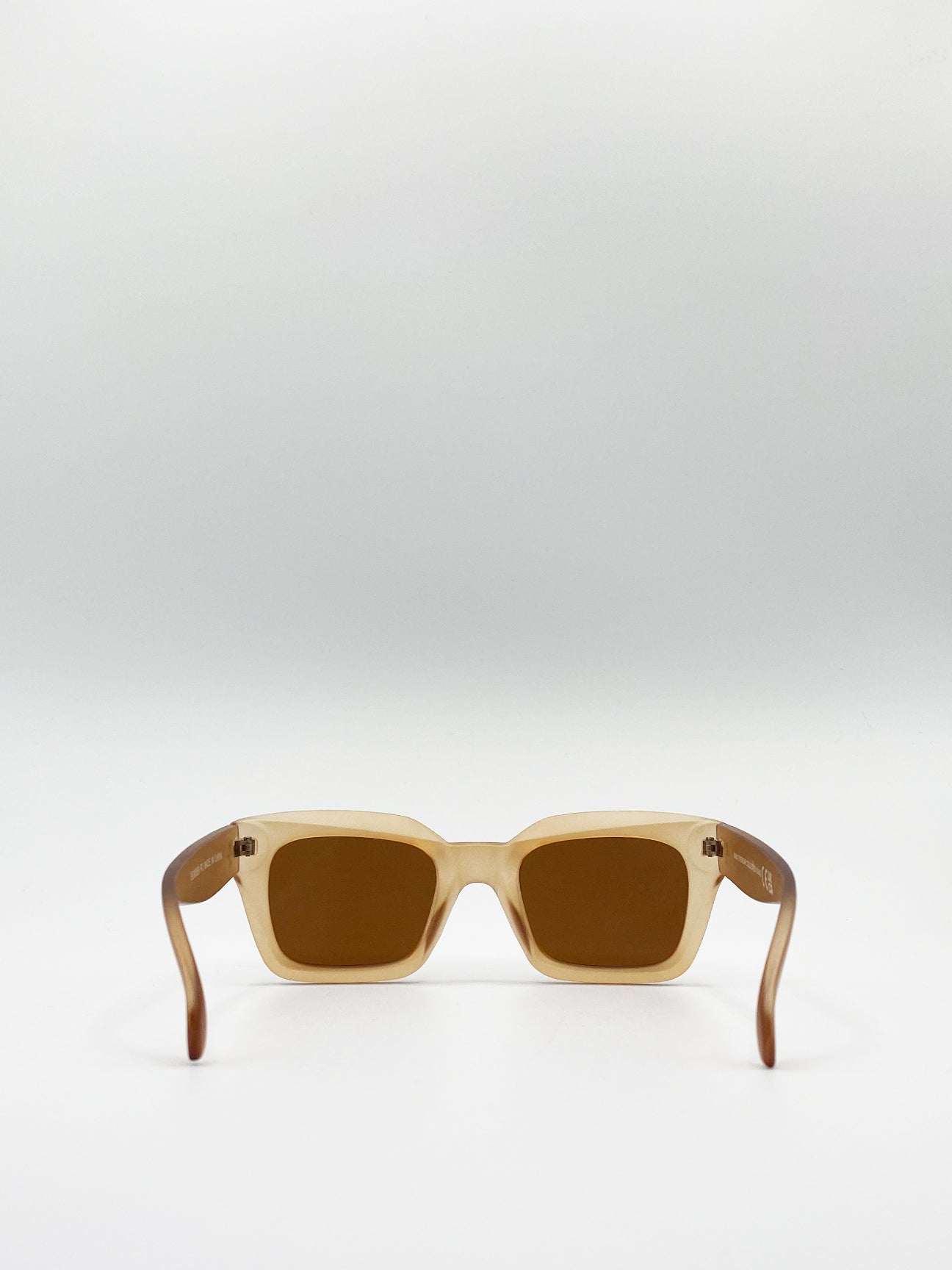 Oversized Sunglasses In Matte Sand