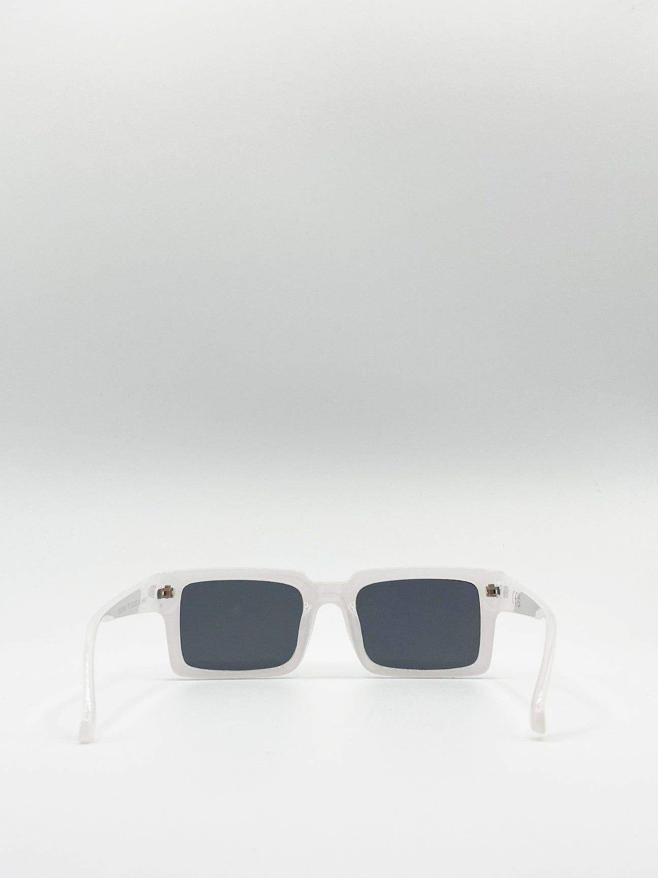 Square Sunglasses In Milky White