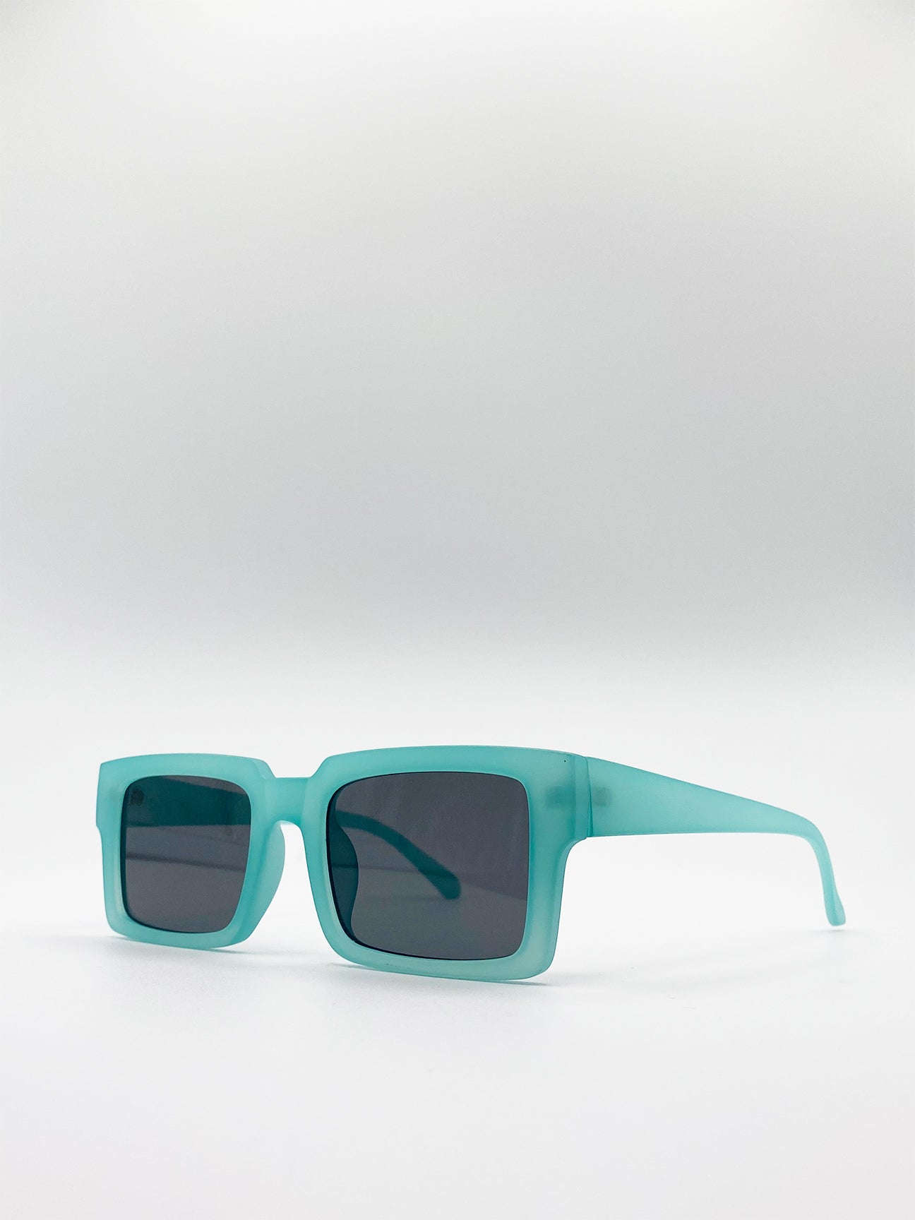 Square Sunglasses In Matte Mint