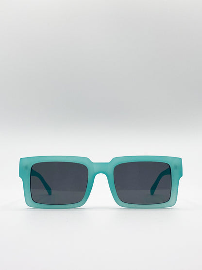 Square Sunglasses In Matte Mint