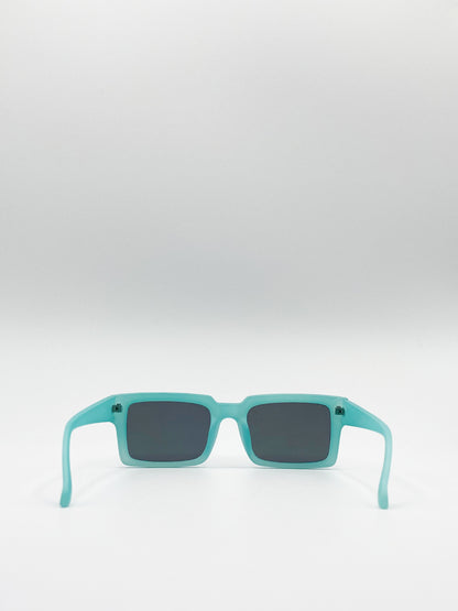 Square Sunglasses In Matte Mint