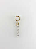 Gold and Silver Drop Style Chain Earring