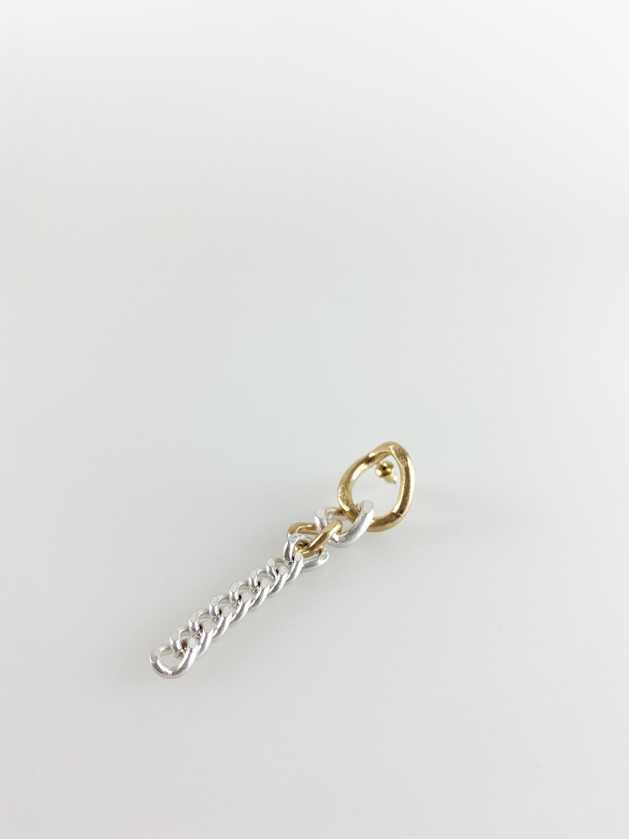 Gold and Silver Drop Style Chain Earring
