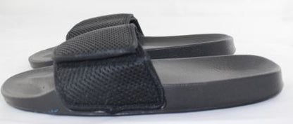 Mens Sporty Black Mesh Slides (SIZE 12 ONLY AVAILABLE)