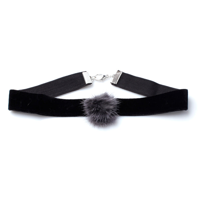 black-velvet-band-choker-necklace-with-white-pom-pom